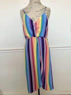 Blu Pepper Multicolor Striped Dress